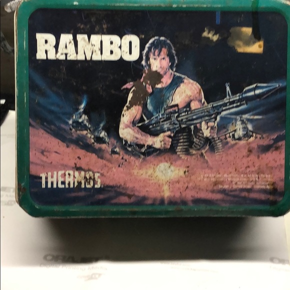rambo lunch box with thermos